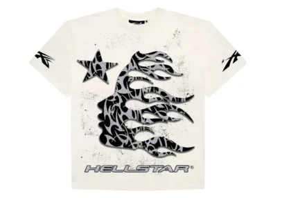 Hellstar Thorn Glitter White Shirt